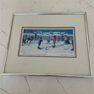 Bill Brownridge, “Saturday Morning Draft” Framed Winter Scene Art Print